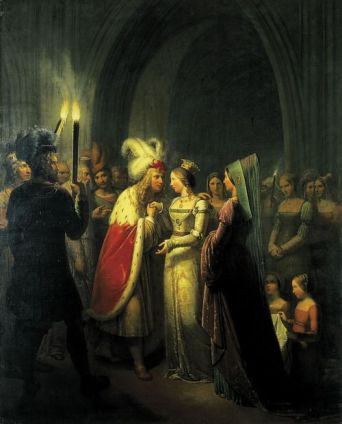 Wedding of Mary of Burgundy and Maximilian I of Austria. 