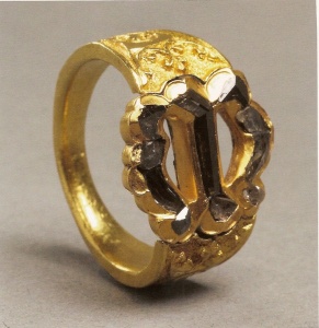 Engament ring of Mary of Burgundy. 
