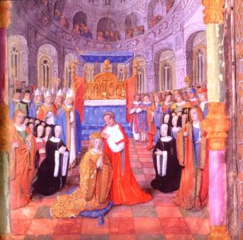 Coronation of Anne of Brittany. 